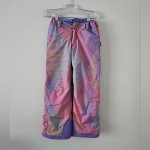 SPYDER | Snow ski pants girls pink purple stripes sz 12